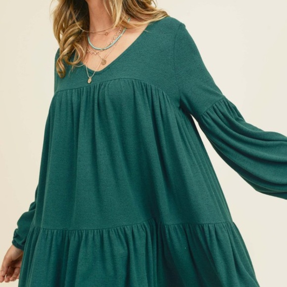 True Emerald Ruffled long Shirt - Picture 7 of 8